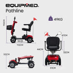 Mobility Scooter Electric 4 Wheel Red