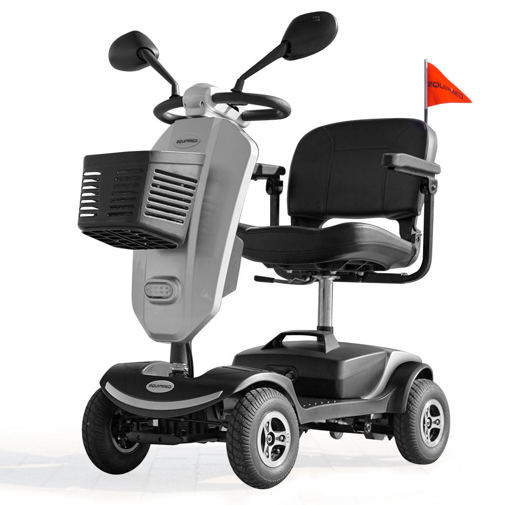 Mobility Scooter Electric 4 Wheel Silver