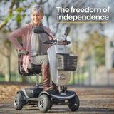 Mobility Scooter Electric 4 Wheel Silver