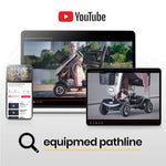 Mobility Scooter Electric 4 Wheel Silver