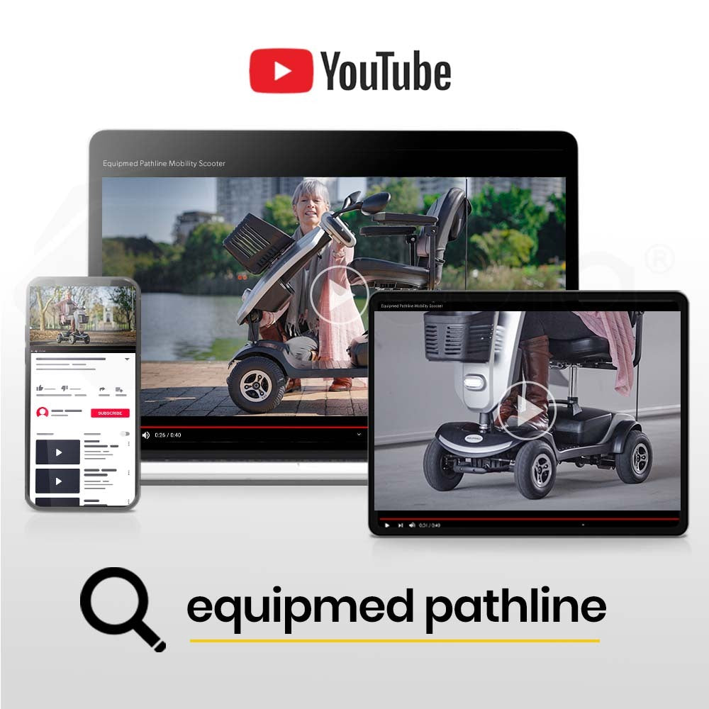 Mobility Scooter Electric 4 Wheel Silver