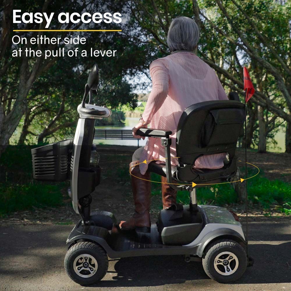 Mobility Scooter Electric 4 Wheel Silver