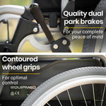 Wheelchair 24 Inch Portable Folding Alloy - 18kg