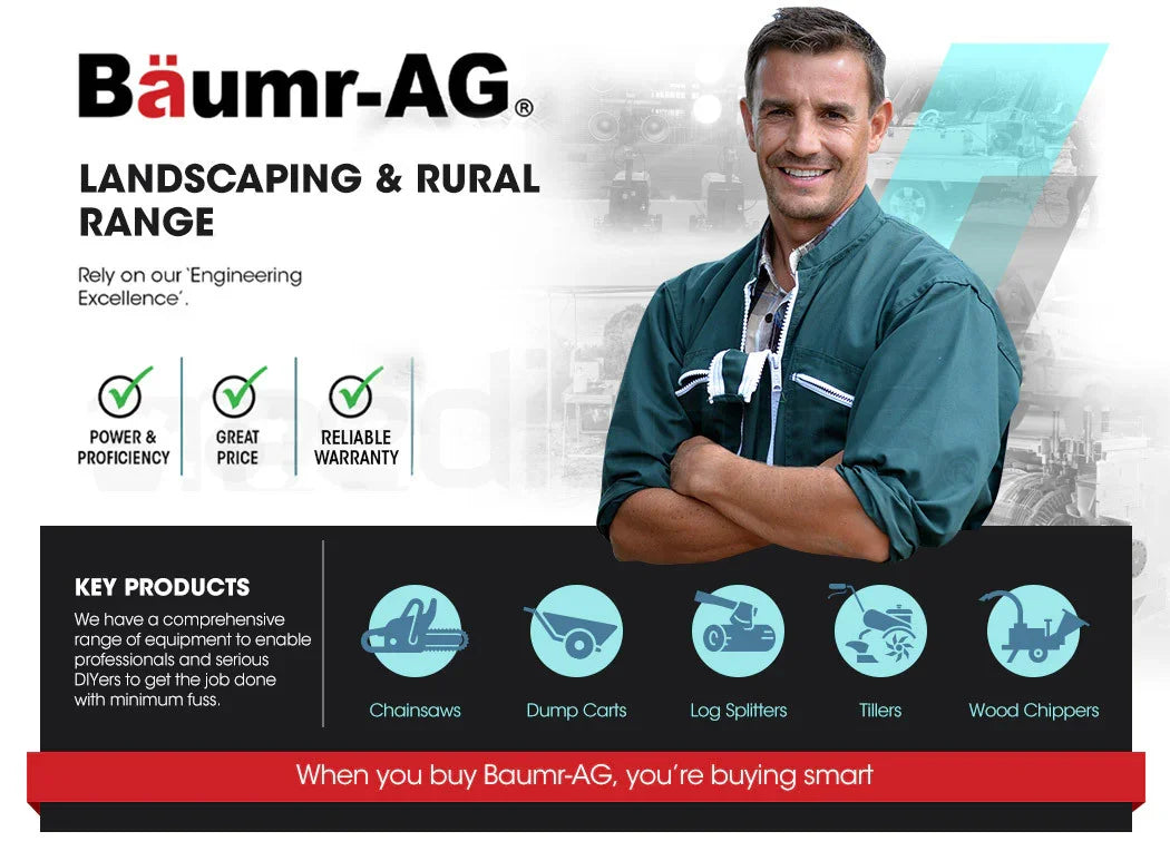 BAUMR-AG 38CC Petrol Chainsaw 16" Bar E-Start 3.2HP Commercial