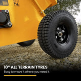 MICHIGAN 7HP 212cc Petrol Wood Chipper, Tree Mulcher - Raptor 1100