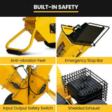 MICHIGAN 7HP 212cc Petrol Wood Chipper, Tree Mulcher - Raptor 1100