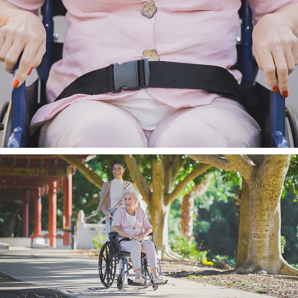 Wheelchair 24 Inch Folding Lightweight Blue -136kg Capacity