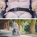 Wheelchair 24 Inch Folding Lightweight Blue -136kg Capacity