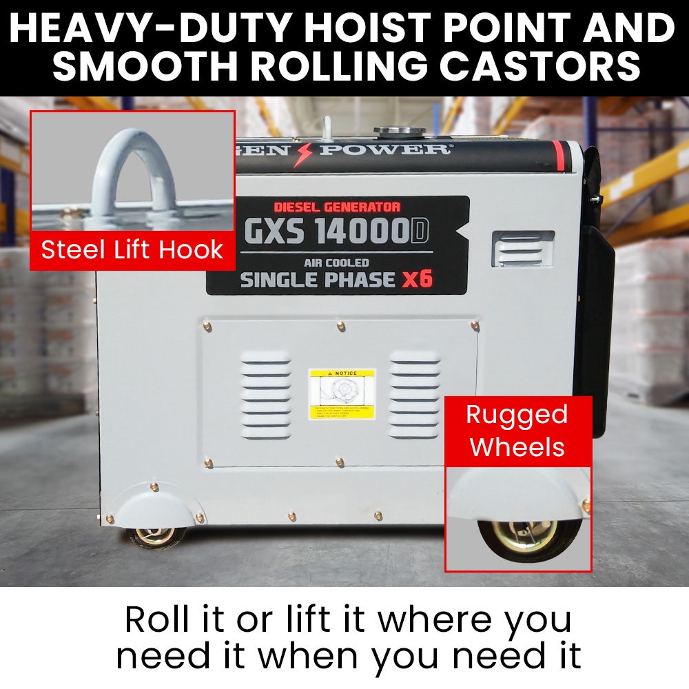 GENPOWER 8.4kW Commercial Diesel Generator - Electric Key Start