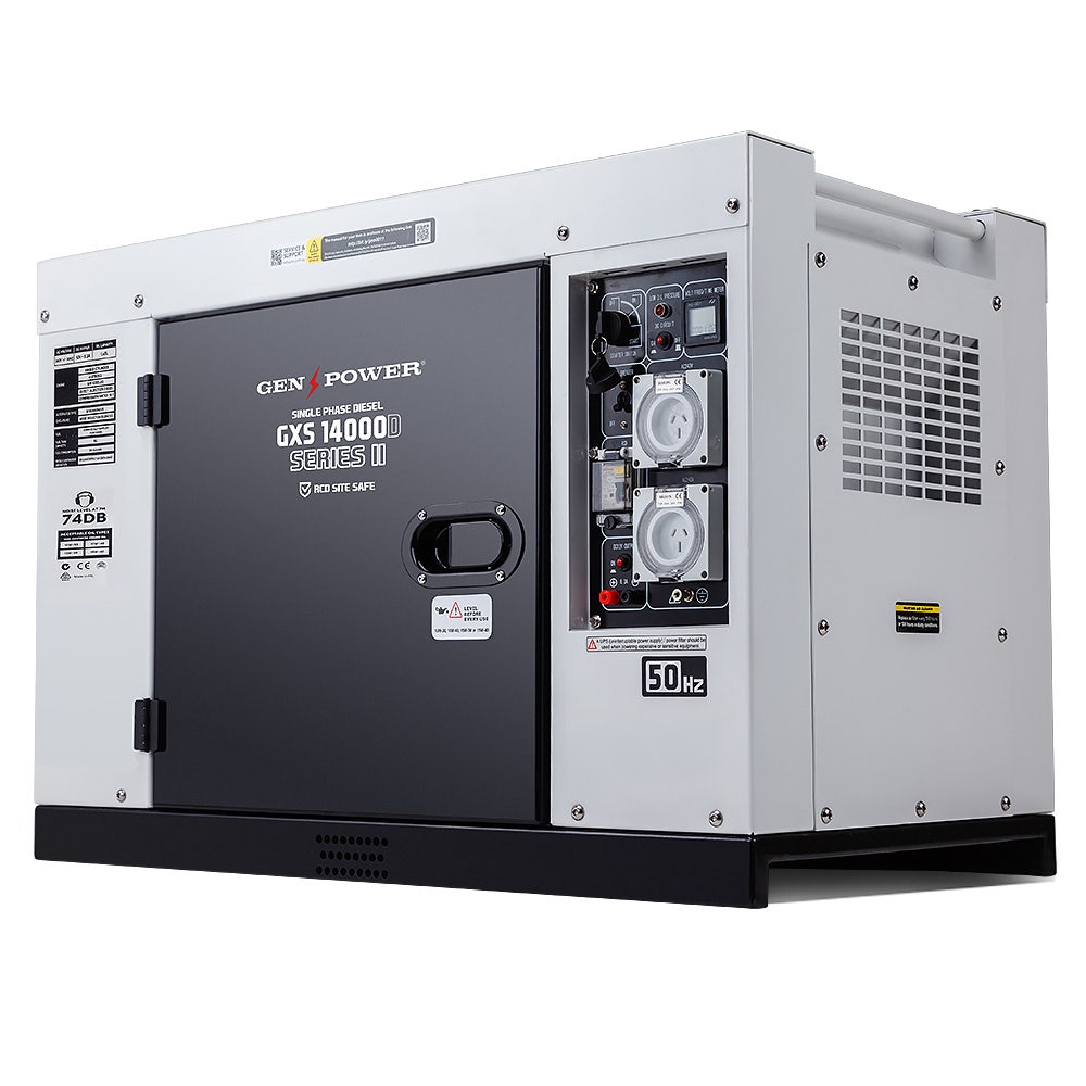 GENPOWER 8.4kW Commercial Diesel Generator - RCD Electric Key Start