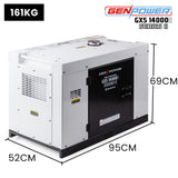 GENPOWER 8.4kW Commercial Diesel Generator - RCD Electric Key Start