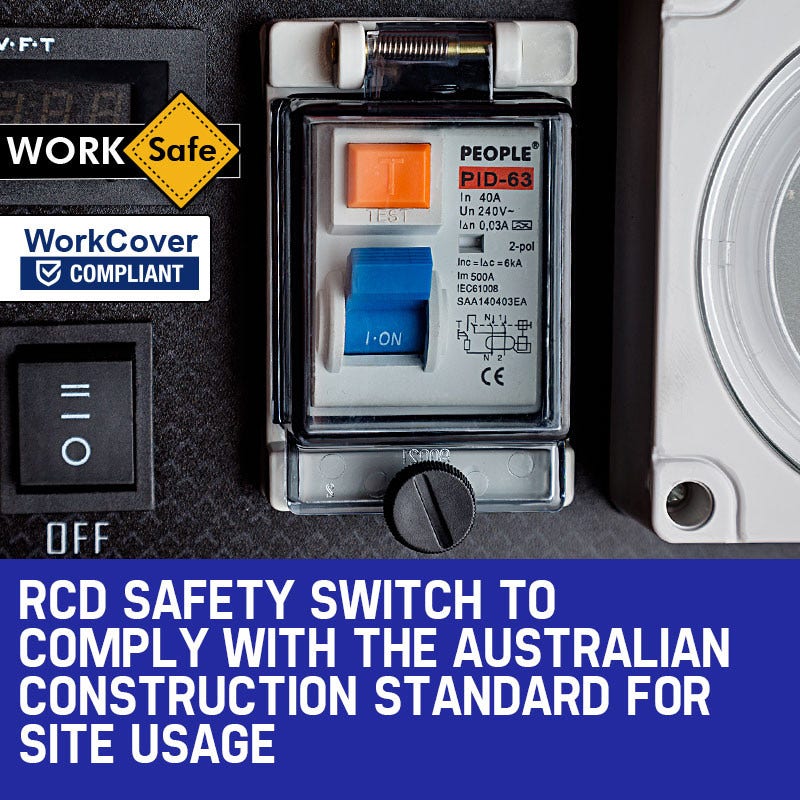 GENPOWER 8.4kW Portable Petrol Generator - 18HP 420cc Single Phase