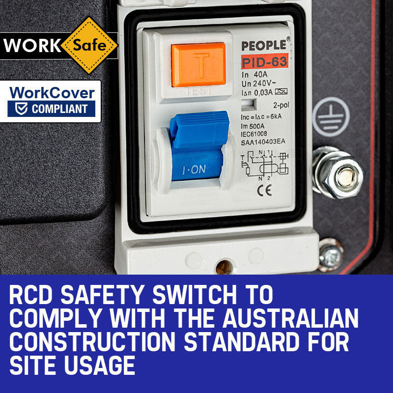 GENPOWER 4.2kW Generator - Single-Phase Petrol Site Portable