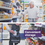 Knee Scooter Walker with Dual Brakes & Bag Red