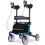 Rollator Walker Upright with Forearm Support & Seat Blue