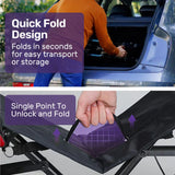 Rollator Walker Upright with Forearm Support & Seat Blue