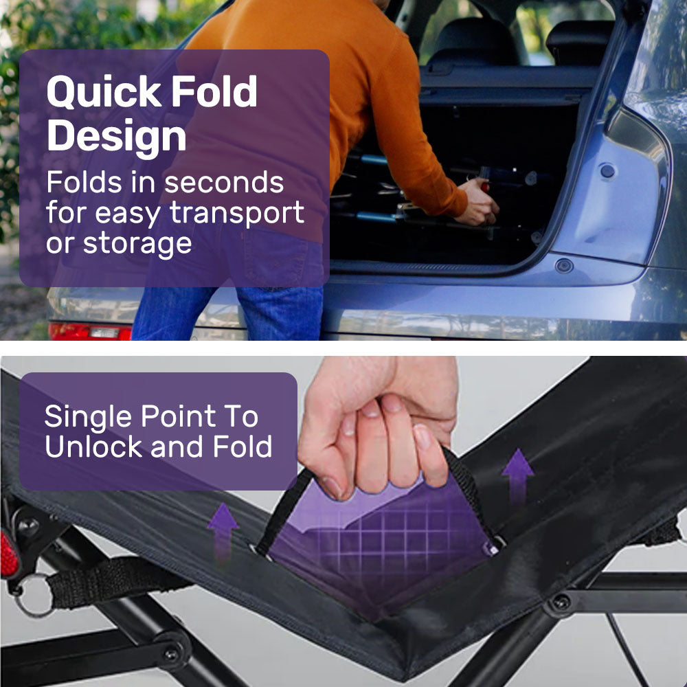 Rollator Walker Upright with Forearm Support & Seat Blue