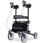 Rollator Walker Upright with Forearm Support & Seat Grey