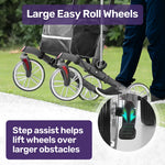 Rollator Walker Upright with Forearm Support & Seat Grey