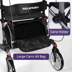 Rollator Walker Upright with Forearm Support & Seat Grey