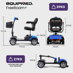 Mobility Scooter Mid-Size Lithium Fast Charge Blue