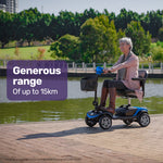 Mobility Scooter Mid-Size Lithium Fast Charge Blue