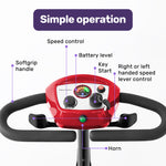 Mobility Scooter Mid-Size Lithium Fast Charge Red