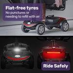 Mobility Scooter Mid-Size Lithium Fast Charge Red