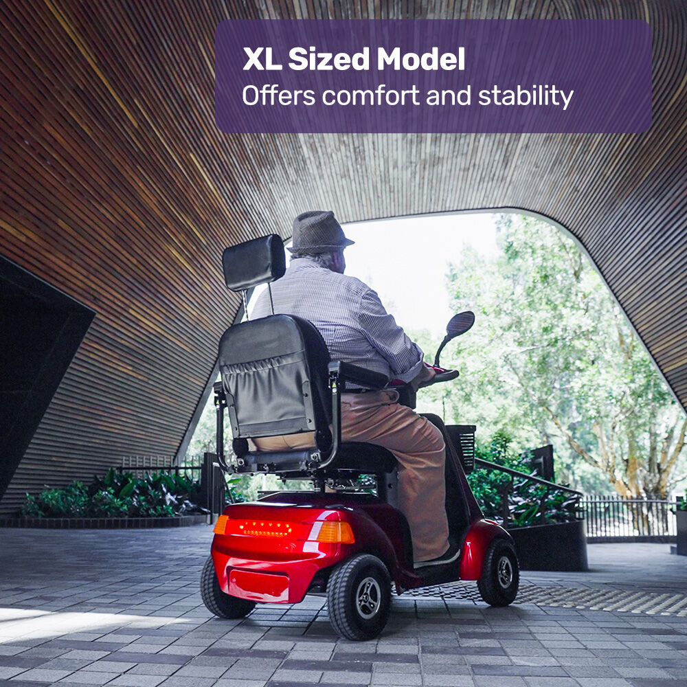 Mobility Scooter Extra Large 182kg Capacity Red
