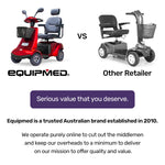 Mobility Scooter Extra Large 182kg Capacity Red