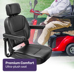 Mobility Scooter Extra Large 182kg Capacity Red