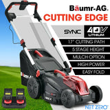 Baumr-AG 520CX 40V Cordless Lawn Mower Kit 17" with Charger