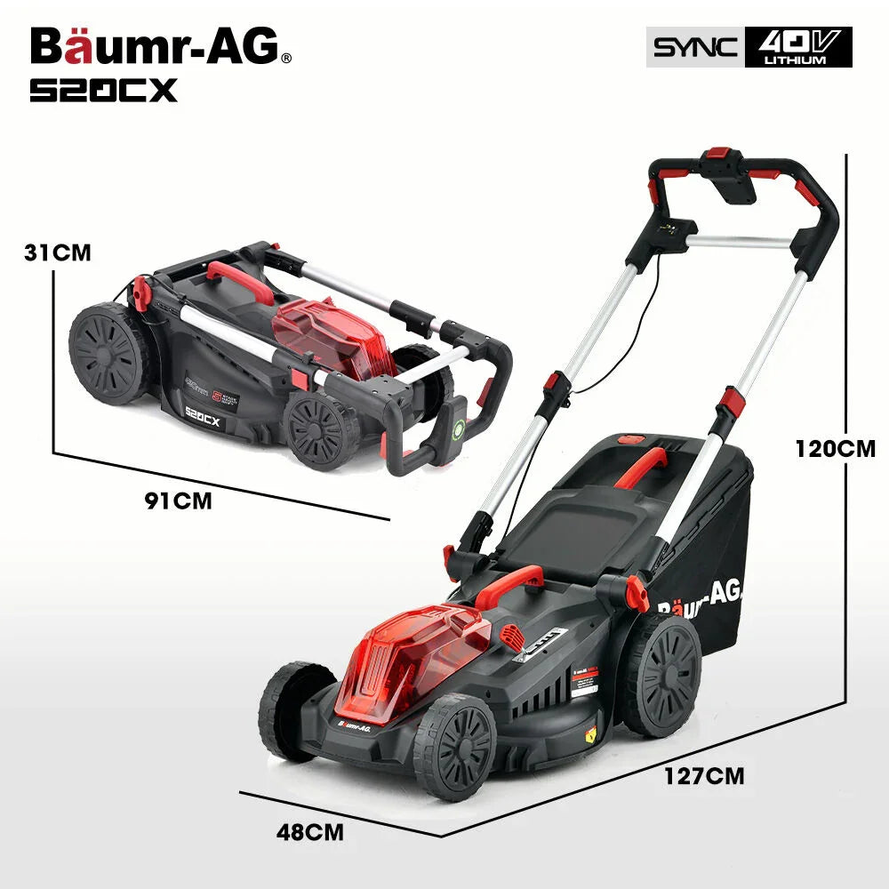 Baumr-AG 520CX 40V Cordless Lawn Mower Kit 17