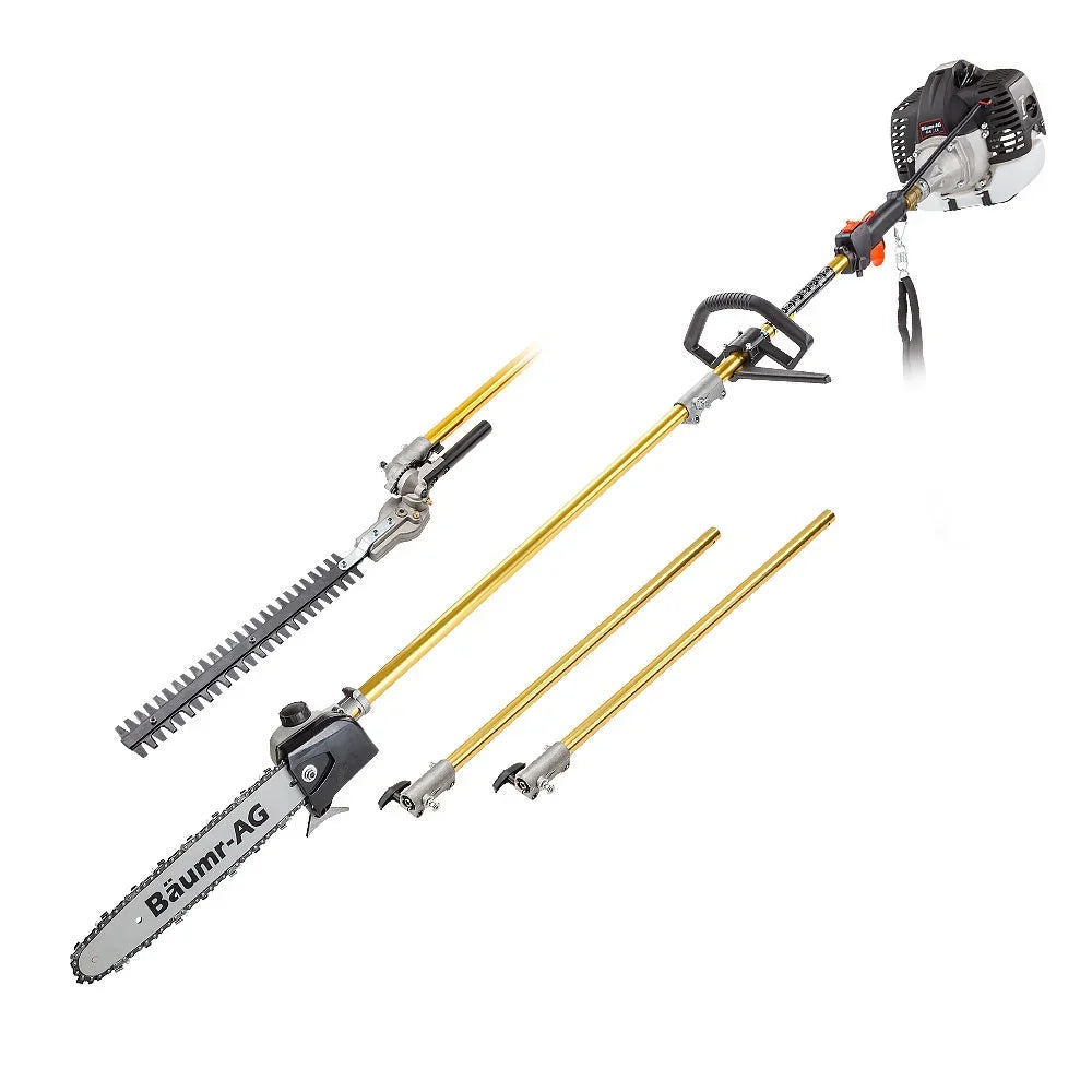 BAUMR-AG 65CC Long Reach Multi Tool - Pole Chainsaw, Hedge Trimmer & Pruner