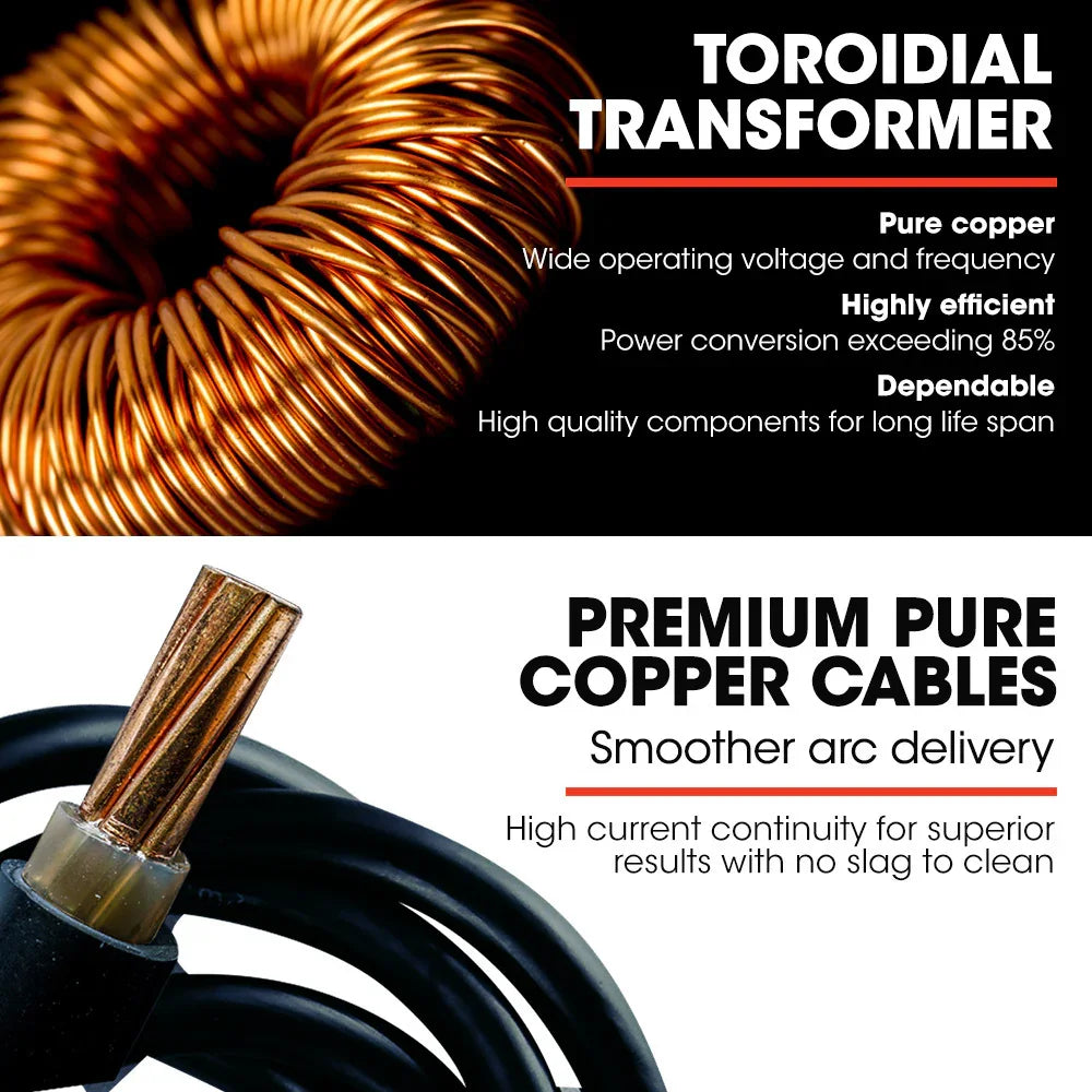 ROSSI NextGenTIG/MMA 200A Welder - TIG-200 HF Start with Argon Gas Regulator