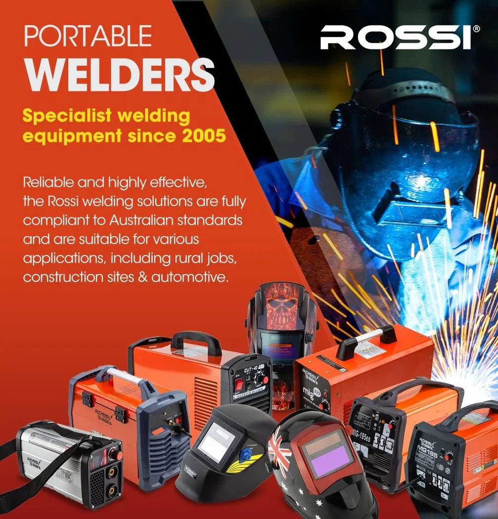 ROSSI 300A MIG Stick Welder - DC Gas Gasless Inverter 15A Plug