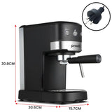 Pronti 20 Bar Espresso Machine with Milk Frother & 1.25L Tank