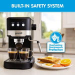 Pronti 20 Bar Espresso Machine with Milk Frother & 1.25L Tank