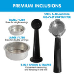 Pronti 20 Bar Espresso Machine with Milk Frother & 1.25L Tank