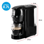 Pronti HomeMaid 3-in-1 Coffee Machine Nespresso Caffitaly Ground Coffee Compatible