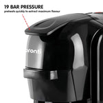 Pronti HomeMaid 3-in-1 Coffee Machine Nespresso Caffitaly Ground Coffee Compatible