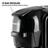 Pronti HomeMaid 3-in-1 Coffee Machine Nespresso Caffitaly Ground Coffee Compatible