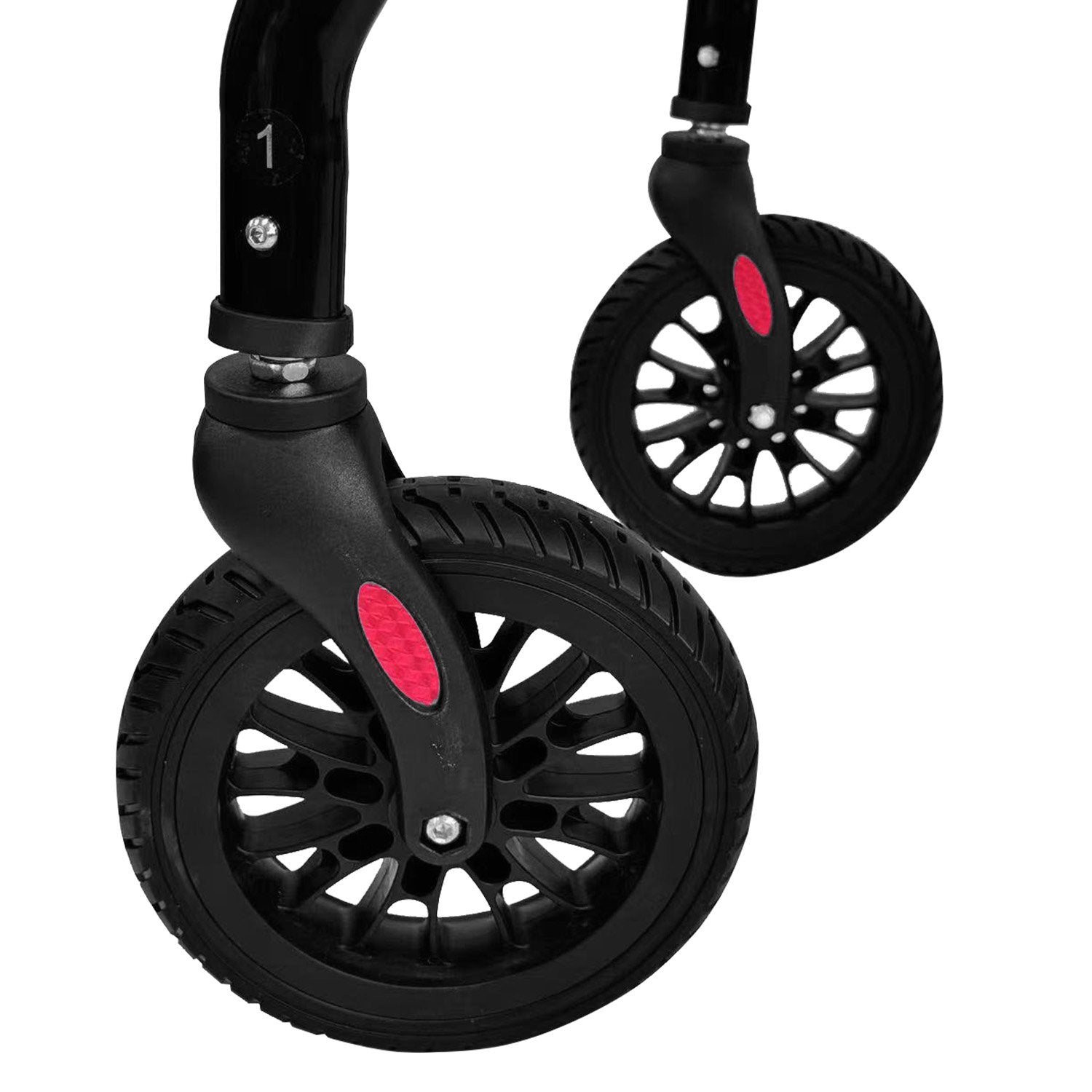 Rollator Walker Foldable Steel 136kg Capacity Black