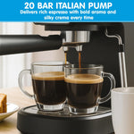 Pronti Breakfast Set - Rose Gold Kettle, Toaster & 1.2L Espresso Machine - White