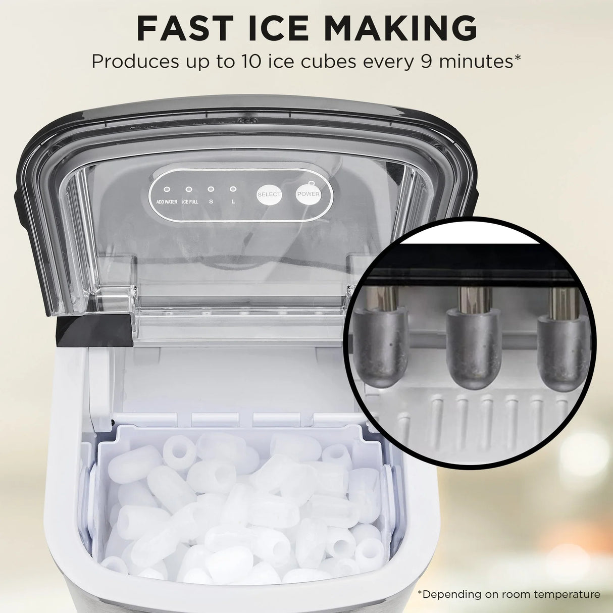 Morphy Richards 15kg Ice Maker in Stainless Steel - Flea Market