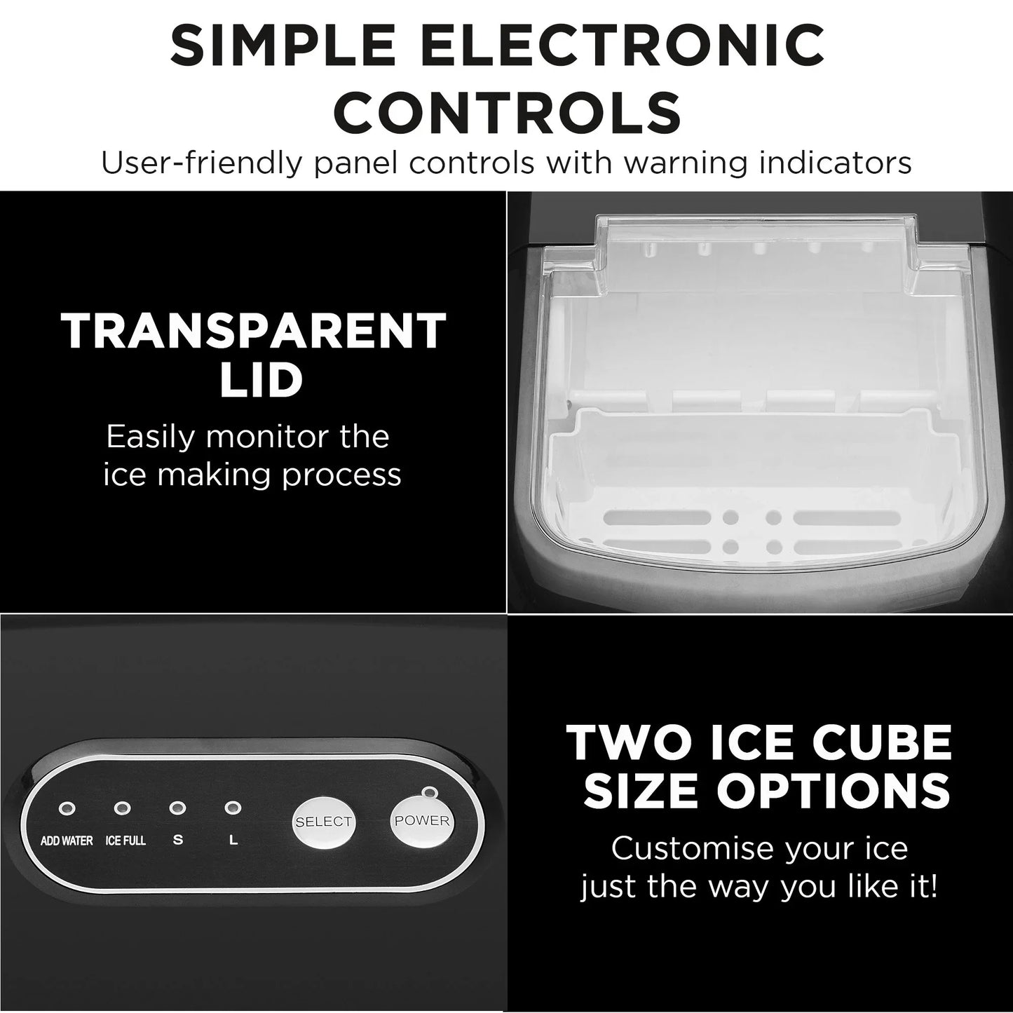 Morphy Richards 15kg Ice Maker in Stainless Steel - Flea Market