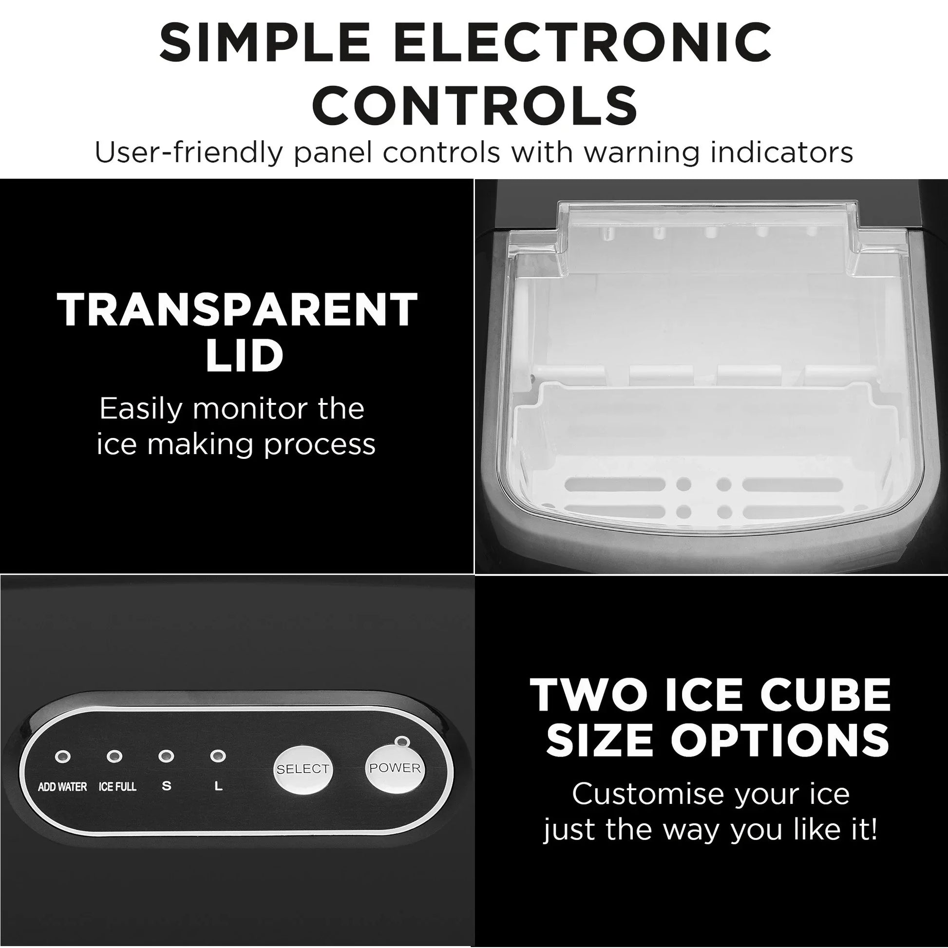 Morphy Richards 15kg Ice Maker in Stainless Steel - Flea Market