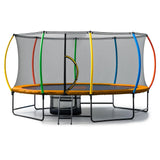 Kahuna 10x15ft Oval Trampoline Rainbow Safety Net Ladder Outdoor
