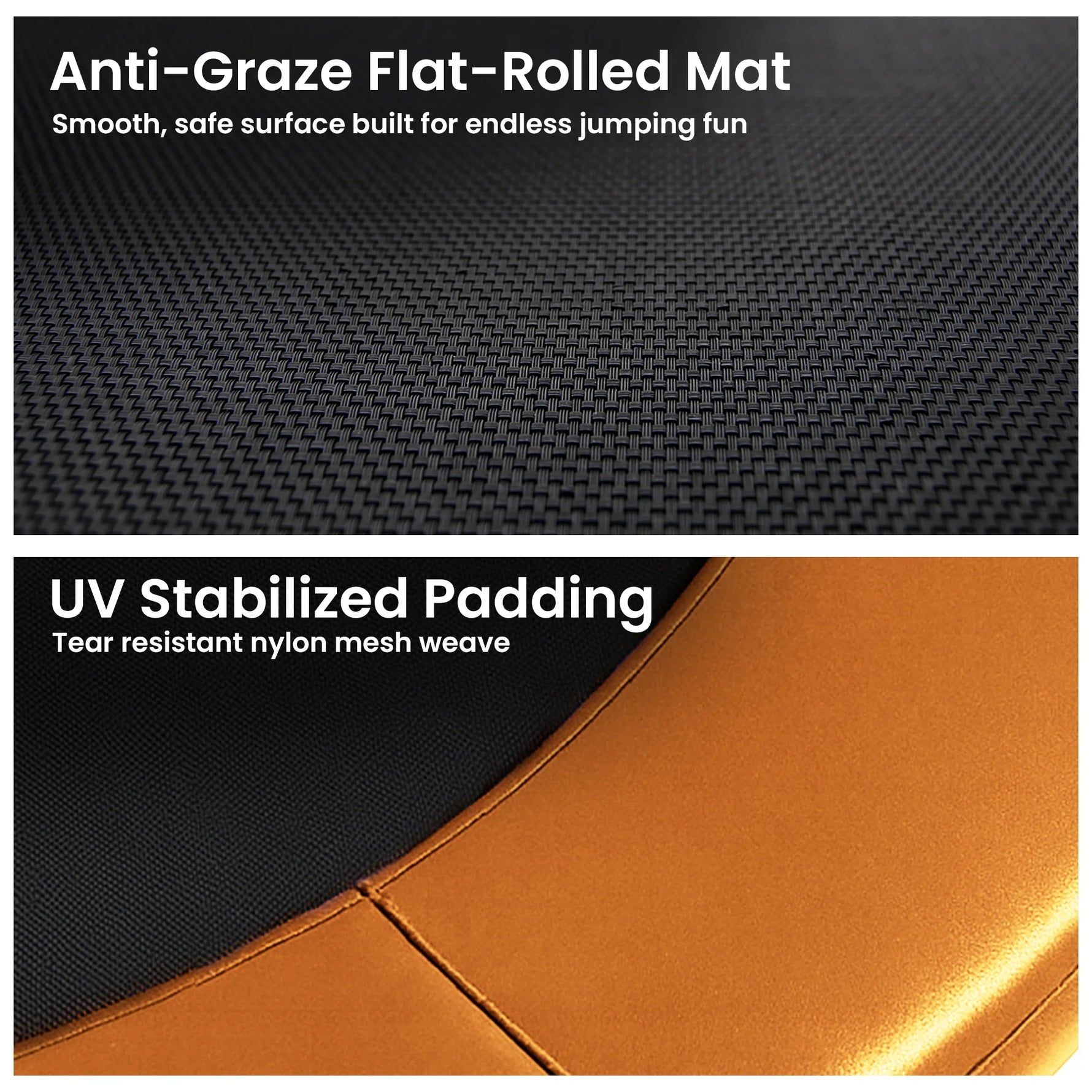 Kahuna 10x15ft Oval Trampoline Rainbow Safety Net Ladder Outdoor