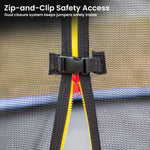 Kahuna 10x15ft Oval Trampoline Rainbow Safety Net Ladder Outdoor